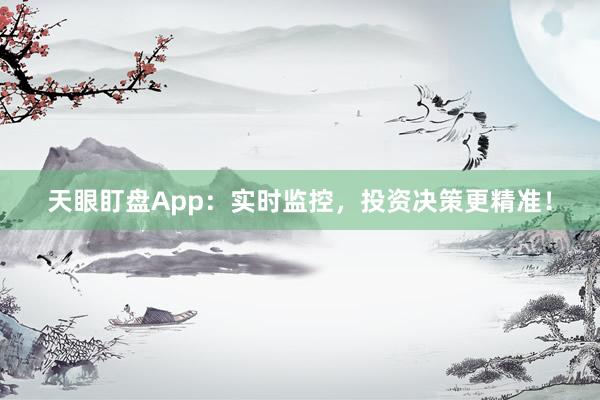 天眼盯盘App：实时监控，投资决策更精准！