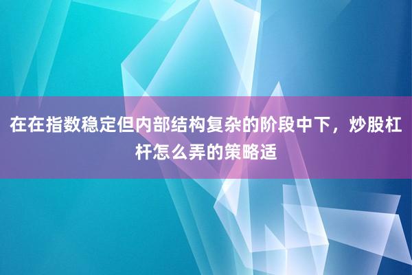 在在指数稳定但内部结构复杂的阶段中下，炒股杠杆怎么弄的策略适